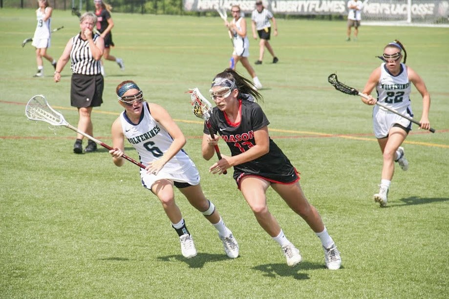 George Mason High School senior Sarah Lubnow races to the goal during a game last year. (Photo: Courtney Gibbons)