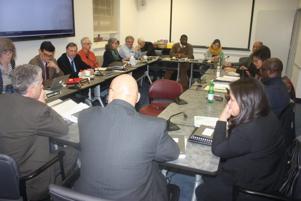 MONDAY'S JOINT SESSION of the Falls Church City Council and School Board took a first "sobering look" at the parameters for the upcoming Fiscal Year 2018 budget cycle. (Photo: News-Press)