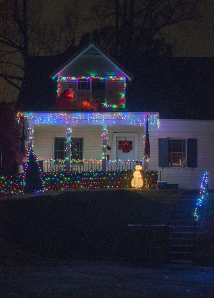 MANY HOMES STILL USE analog lights to decorate their homes for the holidays, like the ones seen in the photo above on Riley Street in Falls Church. But there are several other options that have been on the market for a few years now. (Photo: Drew Costley/News-Press)