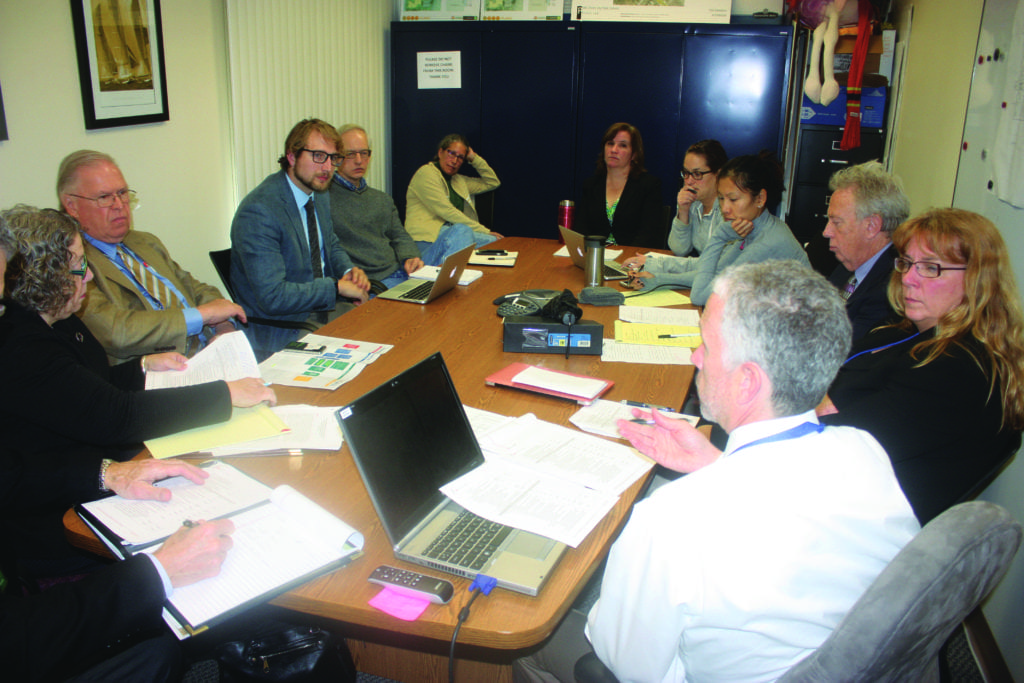 THE TASK FORCE on the West End Campus Process project held its first meeting at the Falls Church School Board yesterday morning. (Photo: News-Press)
