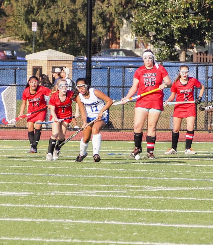 MASON FIELD HOCKEY SNAPPED its three-game losing streak on Monday against Bishop O’Connell. (Courtesy Photo)