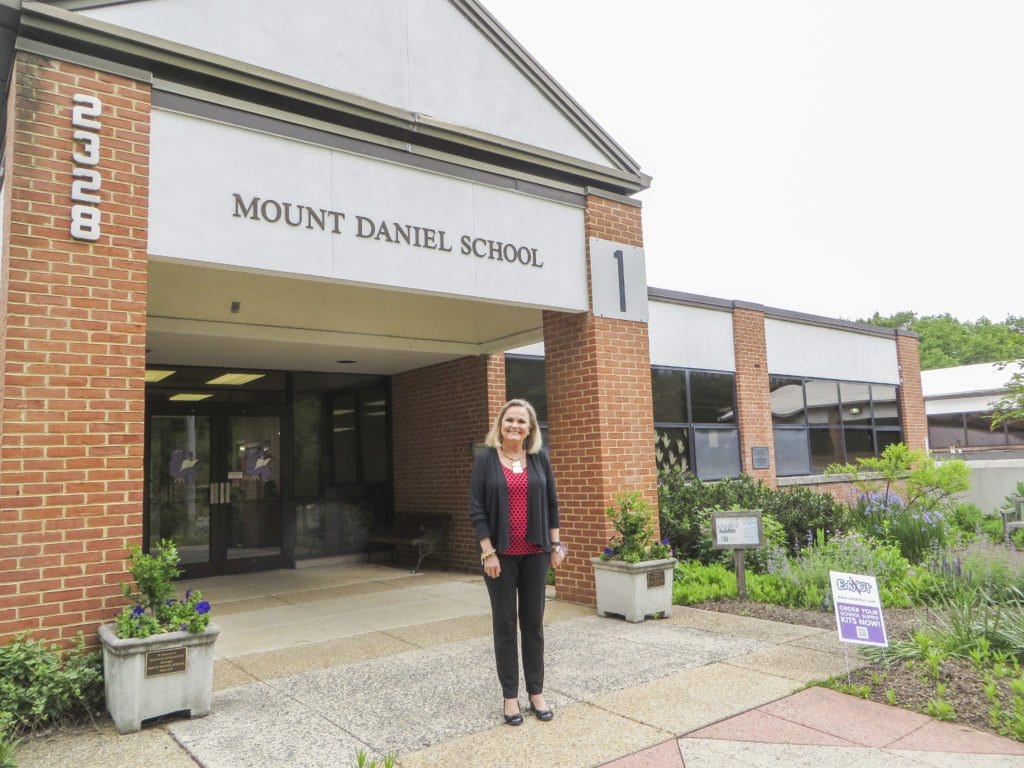 Halayko stands outside of the Mount Daniel School, where she has worked for 28 years, serving as the school’s principal for the last 18 years. Halayko is retiring from the school on June 30. She said that she was “amazed” to be selected as this year’s Grand Marshal in an interview with the News-Press. (Photo: Patricia Leslie/News-Press)