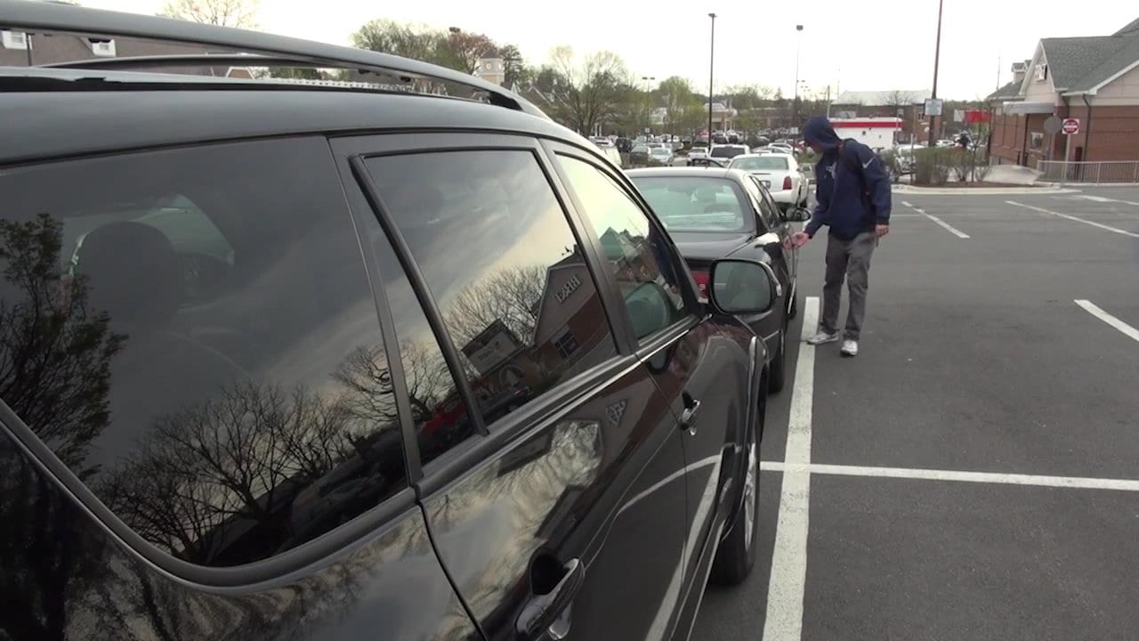 A SCREENSHOT FROM FALLS CHURCH'S public service announcement encouraging residents and other motorists to lock and remove valuables from their cars. (Photo: Courtesy of the Falls Church City Police Department)