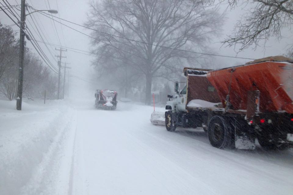 City crews plowing during the storm Saturday. (Photo: Phil Duncan)