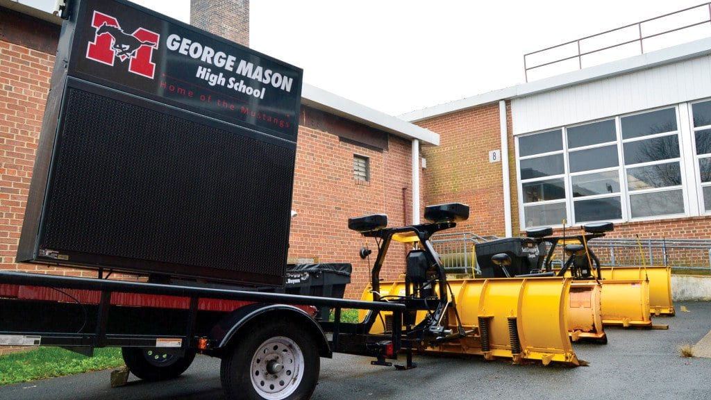 The electronic marquee sign that once ran on Haycock Road now lies collecting dust behind the science wing. This expensive gift from the 2013 graduating class is not running due to several issues. “We hope to have the power installed in the next few months. The large workload for our maintenance team has not allowed this to happen sooner,” said Seve Padilla, GM’s Director of Facilities and Services. (Photo: Lasso)