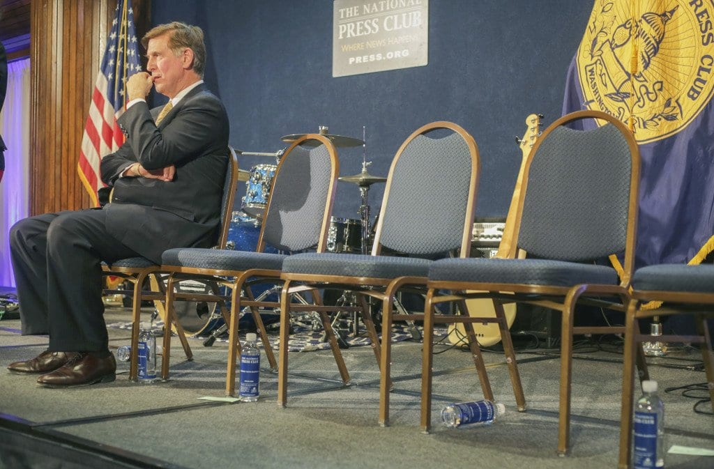 Don Beyer was the lone lawmaker at the National Press Club Spelling Bee on Wednesday night. (Photo: Courtesy of the Office of Congressman Don Beyer)