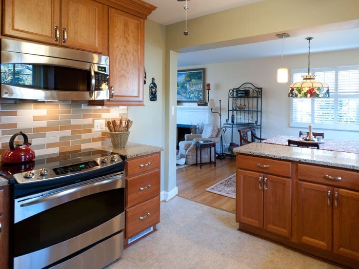 Denny + Gardner, a home improvement company based in Sterling, remodeled the kitchen in the photo above. According to the Cost vs. Value Report, 80 percent of the cost of the average major kitchen remodel job in this region brings is recouped by homeowners. (Photo: Courtesy of Denny + Gardner)