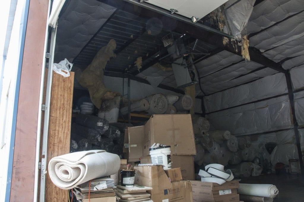 A fire inside of Carpet Royale's storage facility caused $100,000 worth of damage this morning. (Photo: News-Press)