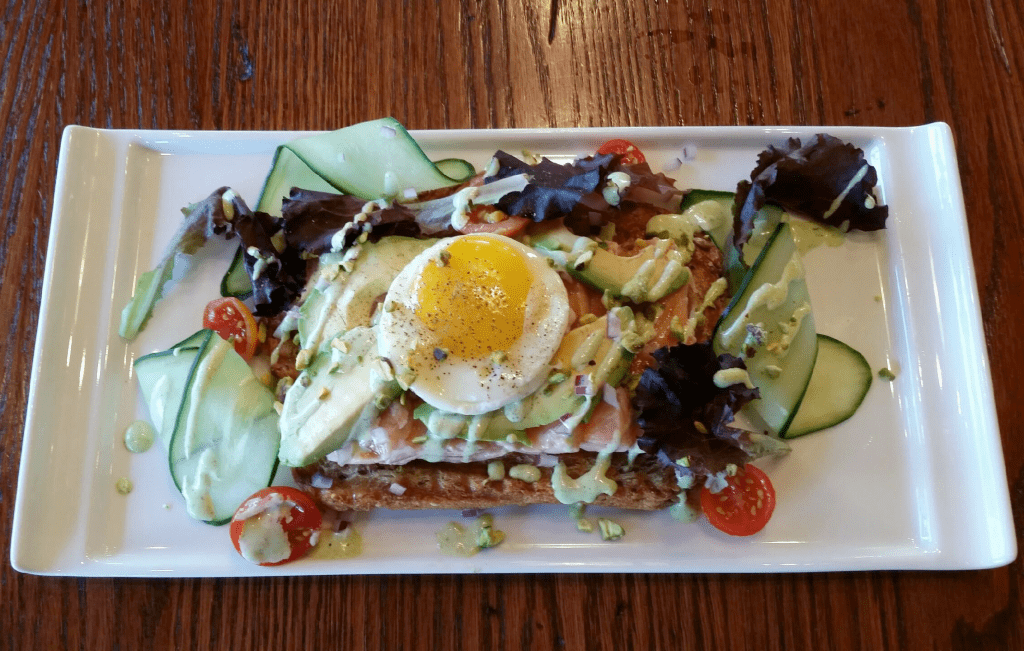 PICKLED SALMON TOAST will be available a la carte alongside Mad Fox Brewing Company’s Mother’s Day brunch buffet this Sunday. (Photo: Mad Fox Brewing Company)
