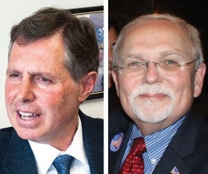 CITY OF FALLS CHURCH MAYOR David Tarter (left) and Councilmember Phil Duncan both say they will vote to keep the current tax rate. (Photos: News-Press)