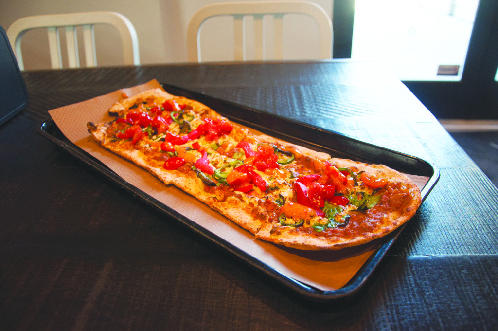 &pizza's Redvine may be the eatery's only vegan option of its Signature menu, but it's delicious – and spicy. (Photo: News-Press)