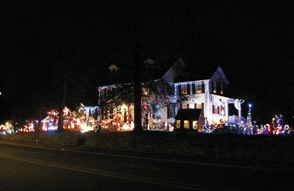 FALLS CHURCH’S VERY OWN winter wonderland courtesy Jack Lanouette on East Broad Street in Falls Church. (Photo: News-Press)