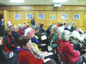 Falls Church residents packed American Legion post 130 to hear plans for the future of parks and Mary Riley Styles Public Library last Sunday. (Photo: Patricia Leslie/News-Press)