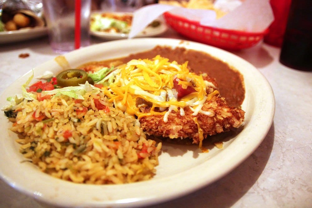 The Elvis Green Chile Fried Chicken. Good luck. (Photo: News-Press)