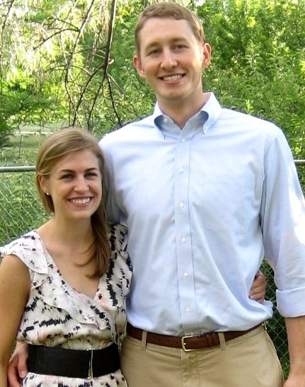 engaged couple Andrew Koelz, a 2003 George Mason High School graduate, and Julie Diane Bentz are pictured above. They plan to marry in April. (Courtesy Photo)
